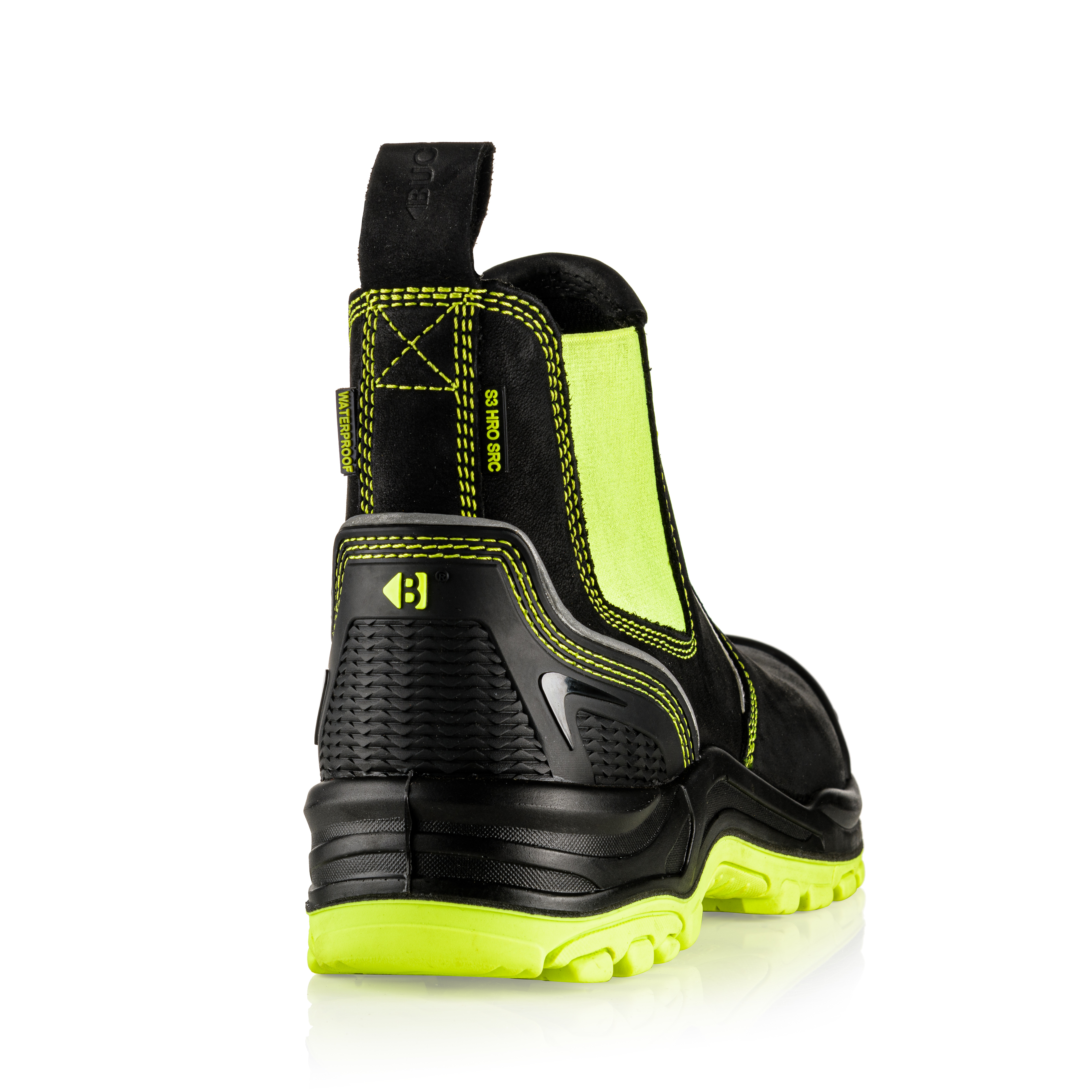 Buckler BuckzViz BVIZ2 Yellow Waterproof Non-Metallic Lace Safety Work Boots