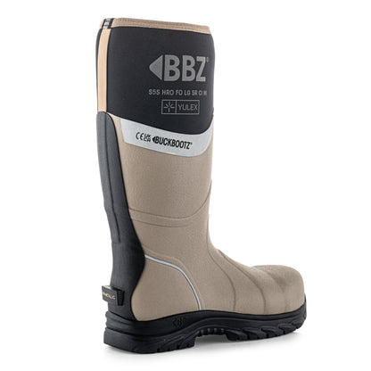 BBZ7000 STN YX (YULEX) Safety Safety Wellington Boot - Stone with Black
