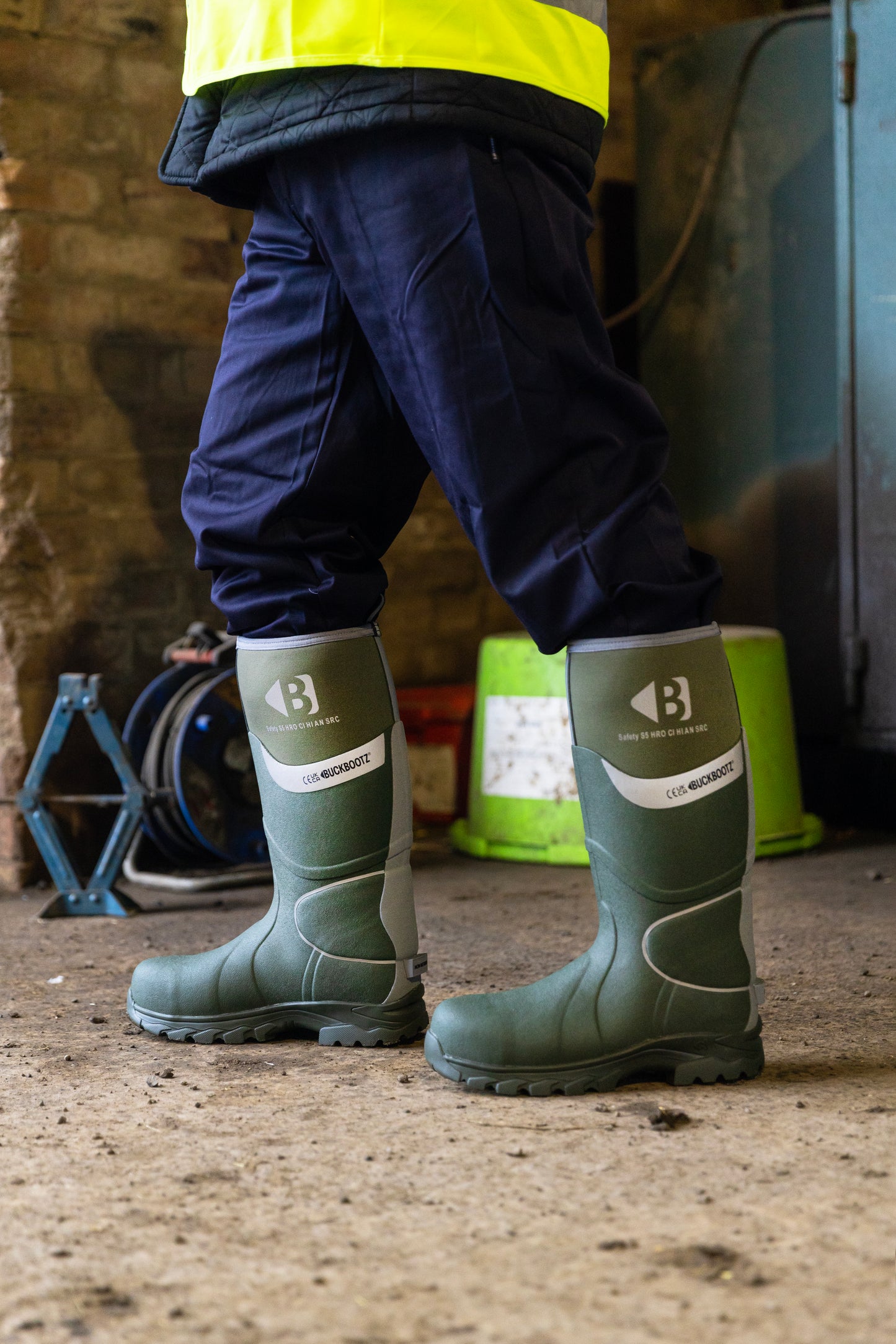 BBZ8000 GR Safety Safety Wellington Boot - Green