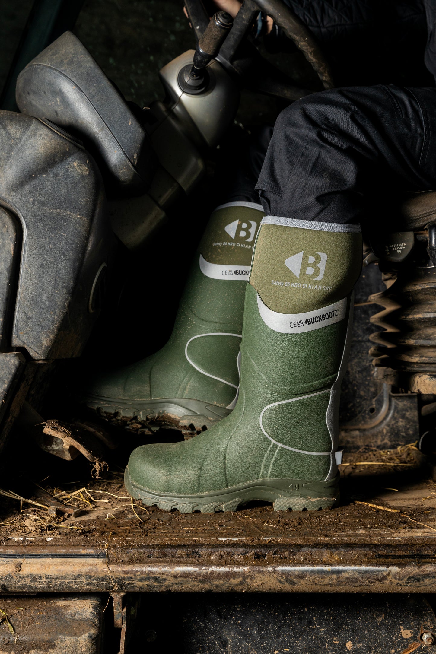 BBZ8000 GR Safety Safety Wellington Boot - Green