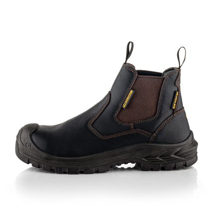 Buckbootz BSH015 OK Buckshot Dealer Boot, Dark Brown Oil Kip Leather