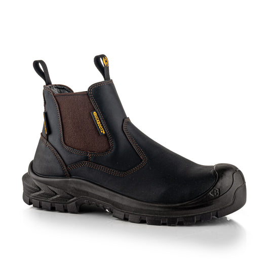 Buckbootz BSH015 OK Buckshot Dealer Boot, Dark Brown Oil Kip Leather