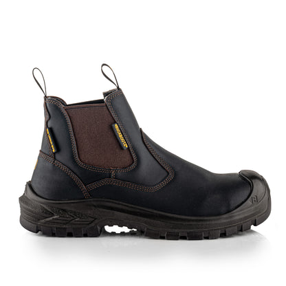 Buckbootz BSH015 OK Buckshot Dealer Boot, Dark Brown Oil Kip Leather