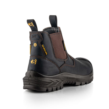 Buckbootz BSH015 OK Buckshot Dealer Boot, Dark Brown Oil Kip Leather