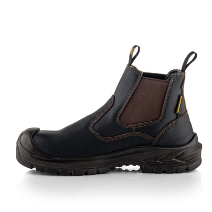 Buckbootz BSH015 OK Buckshot Dealer Boot, Dark Brown Oil Kip Leather