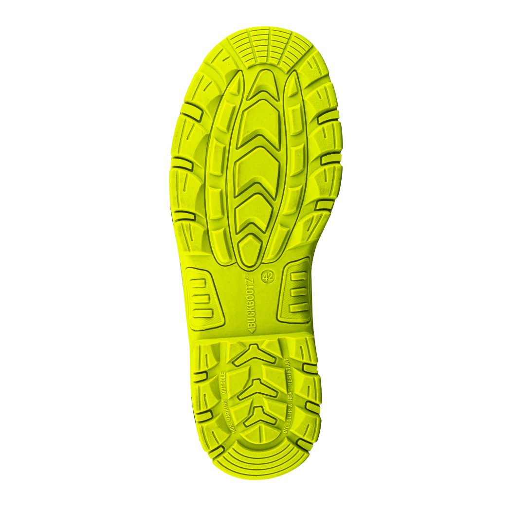 BVIZ1BKYL High Leg Lace/Zip Boot - Black HI Vis Yellow | Buc