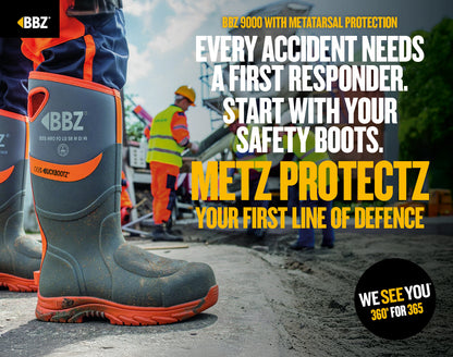 BBZ9000 BK Safety Safety Wellington Boot - Black