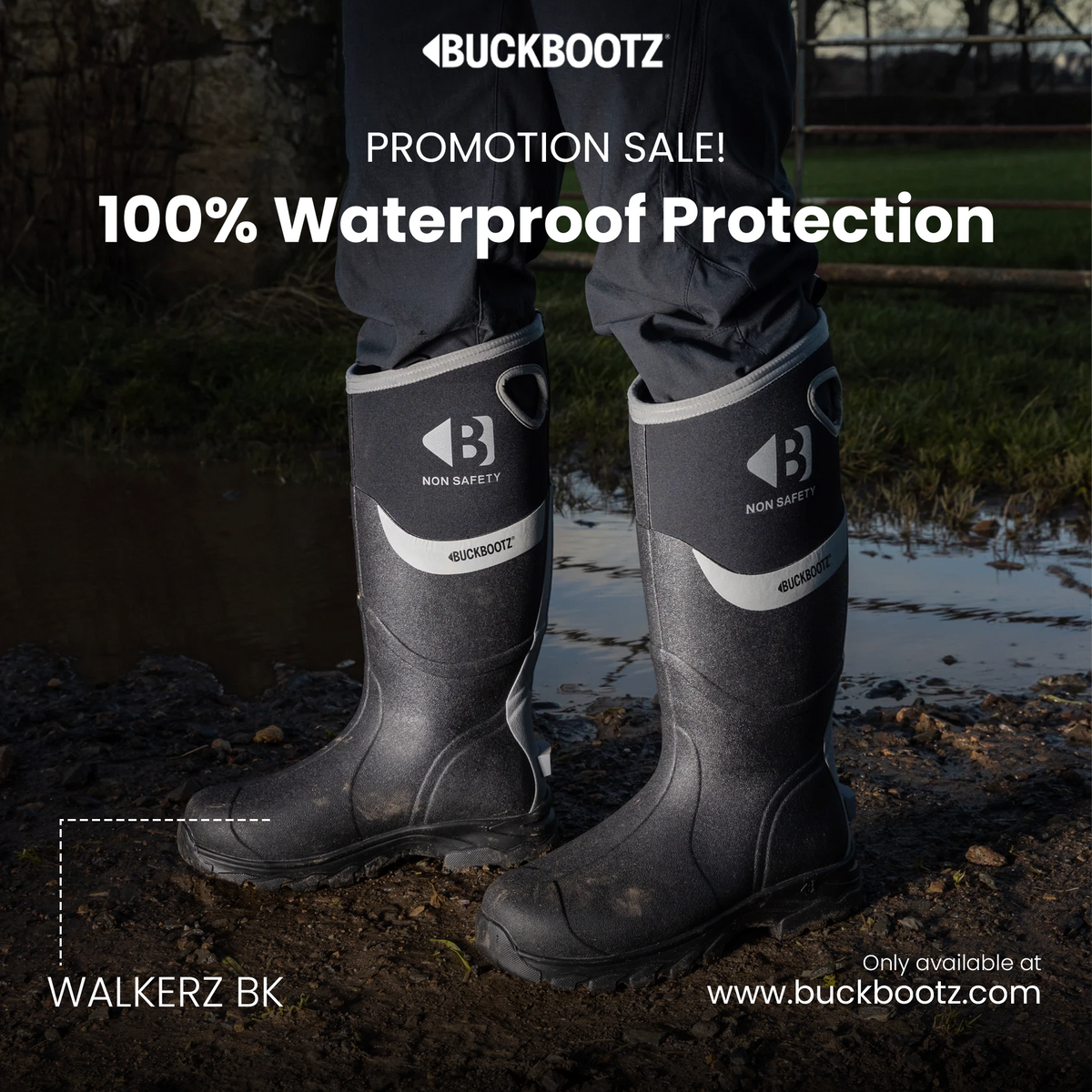 WALKERZ BK Non-safety Wellington Boot - Black