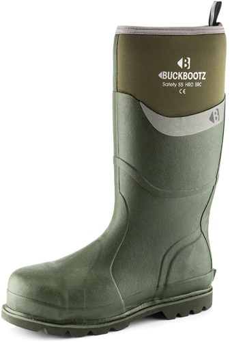 BBZ6000 S5 Green Neoprene/Rubber Heat and Cold Insulated Safety Wellington Boot