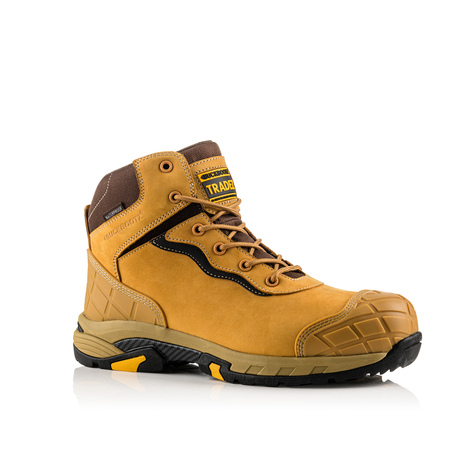 Buckbootz Tradez Blitz S3 honey waterproof metal-free toe/midsole safety boots 