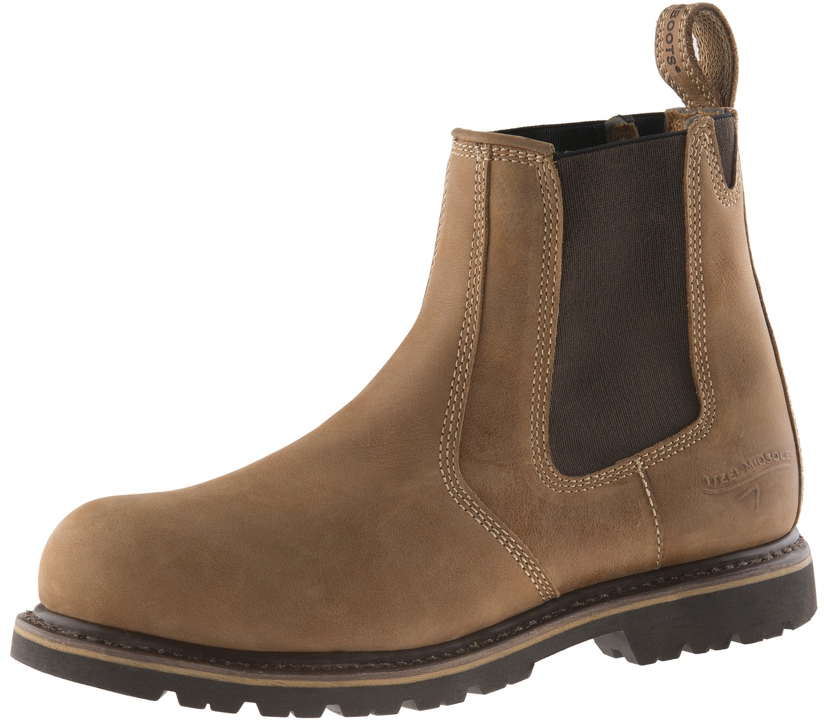 Buckler Goodyear Welted Non Safety Chocolate Oil Leather Dealer Chelsea Boots 