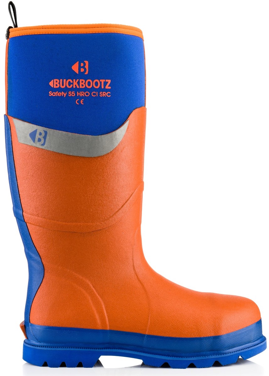 Sizes 5-13 Buckler BBZ6000GR Waterproof Rubber Safety Green Wellington Boots 